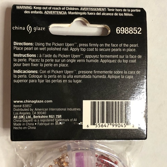 China Glaze “Pearl Glam” (over 800 pearls +Nail Tool) NWT - Picture 3 of 4